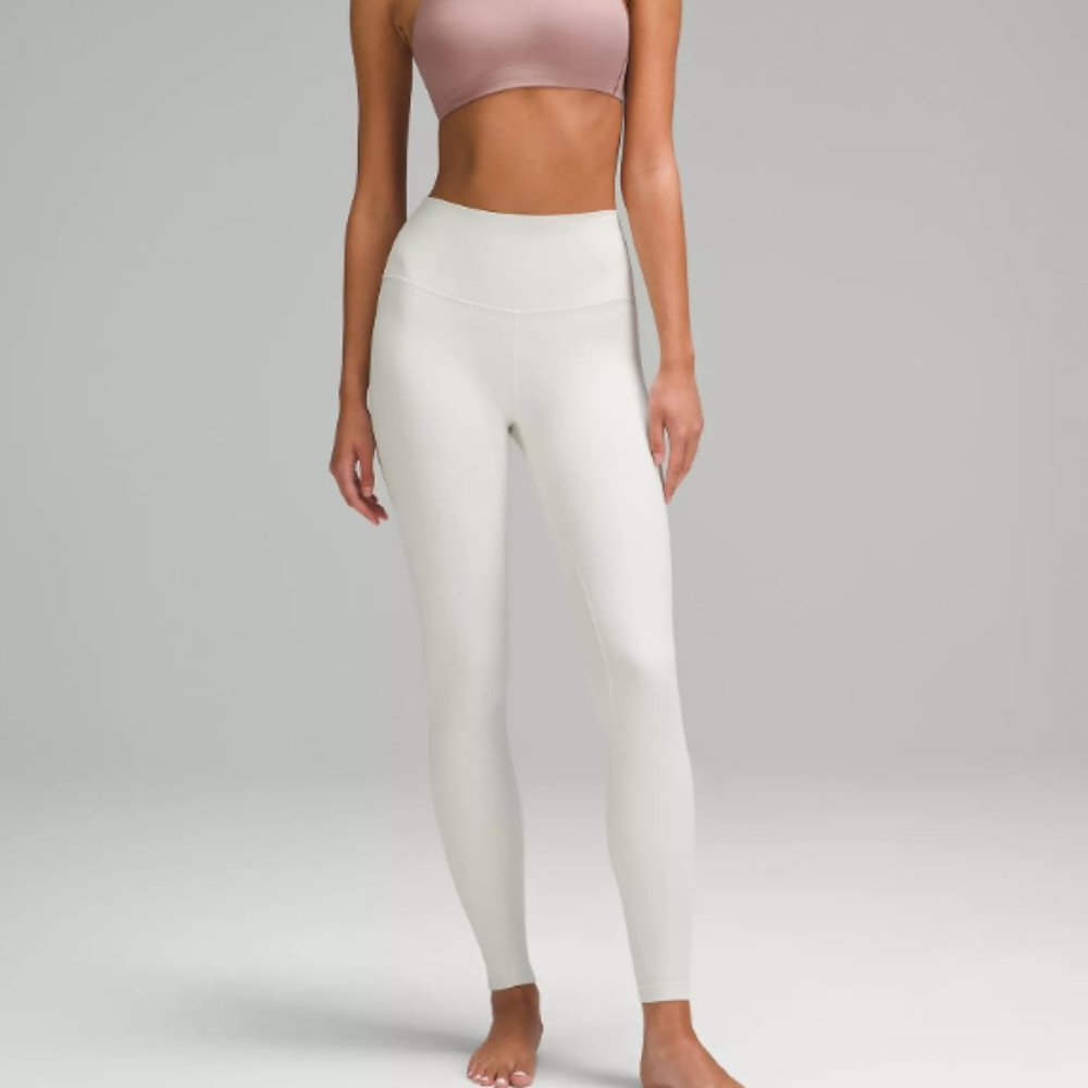 Lululemon Align High Rise 28" Leggings Bone Size 6 Like New